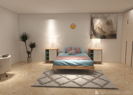 Bedroom. Design Rendering
