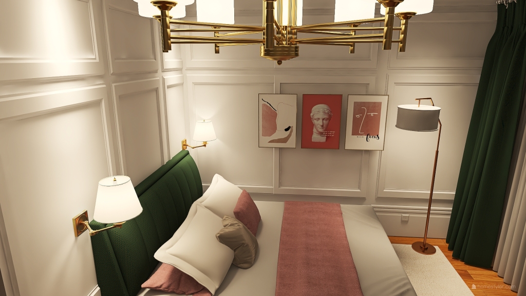 Future bedroom 3d design renderings