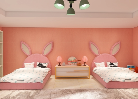 ＂Quiet life＂ Kids bedroom Design Rendering