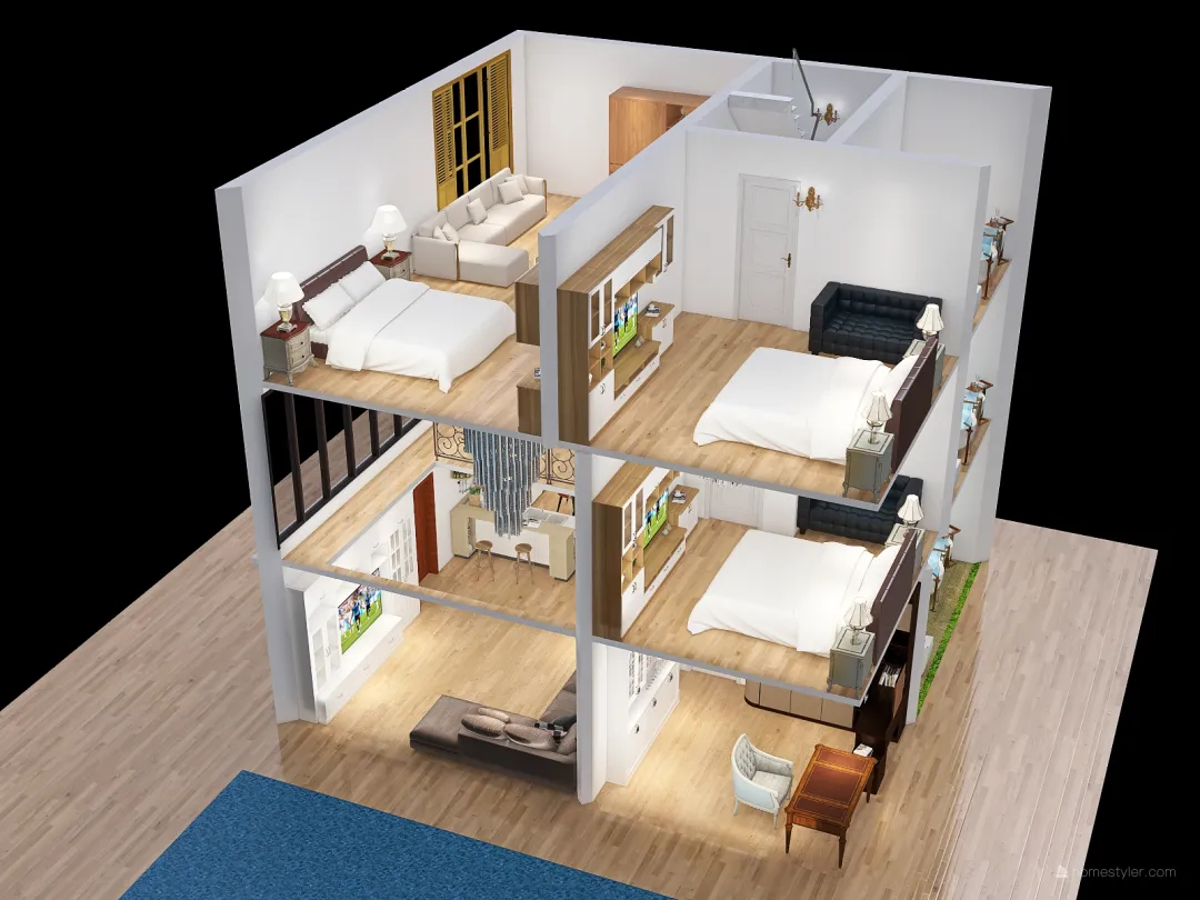 small house 7 3d design renderings