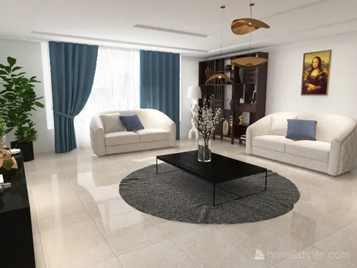 Warm living room