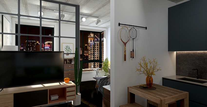 Sylvia's NY studio Interior Design Render