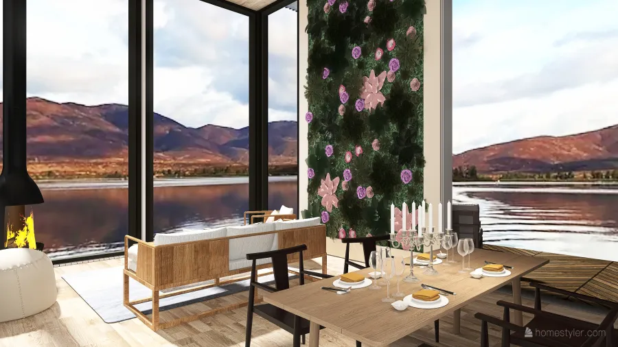 Outdoor Living Lake House 3d design renderings