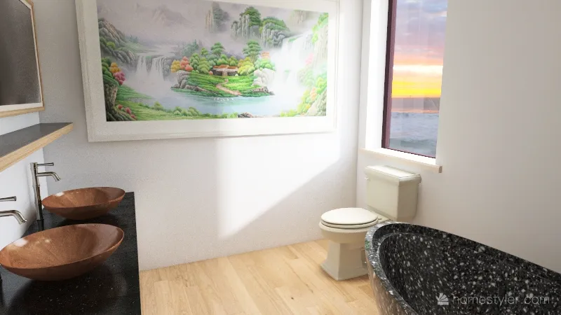 Luxury Hawaiian Beach House 3d design renderings