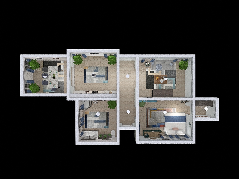 Frist home. 3d design renderings