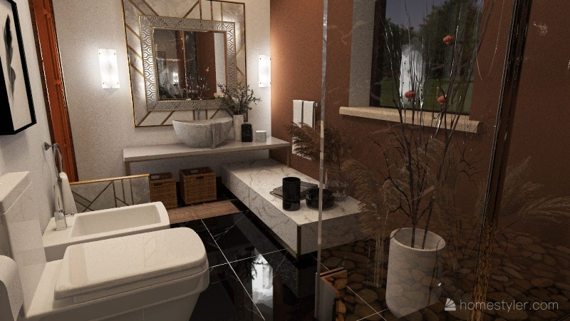 Bathroom Style 3d design renderings