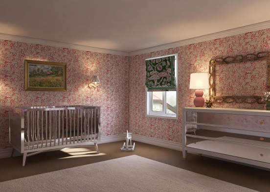 pink nursery  Design Rendering