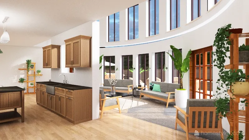 Luxury Hawaiian Beach House 3d design renderings