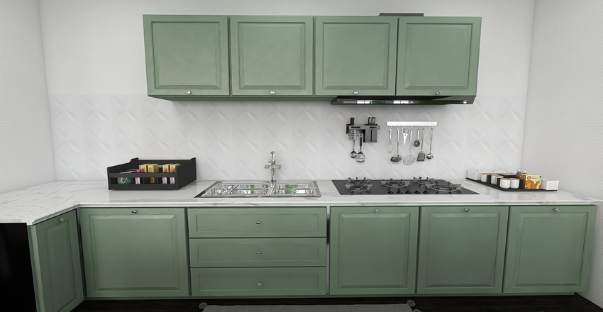 Chic Cafe Interior Design Render