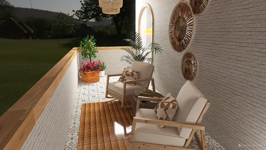 Costal StyleOther Beach House WarmTones WoodTones ColorScemeOther 3d design renderings