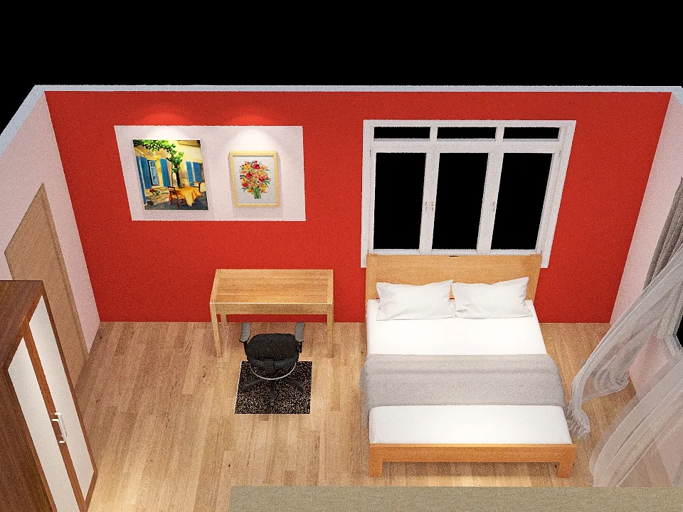 Білогорща спальна 3d design renderings