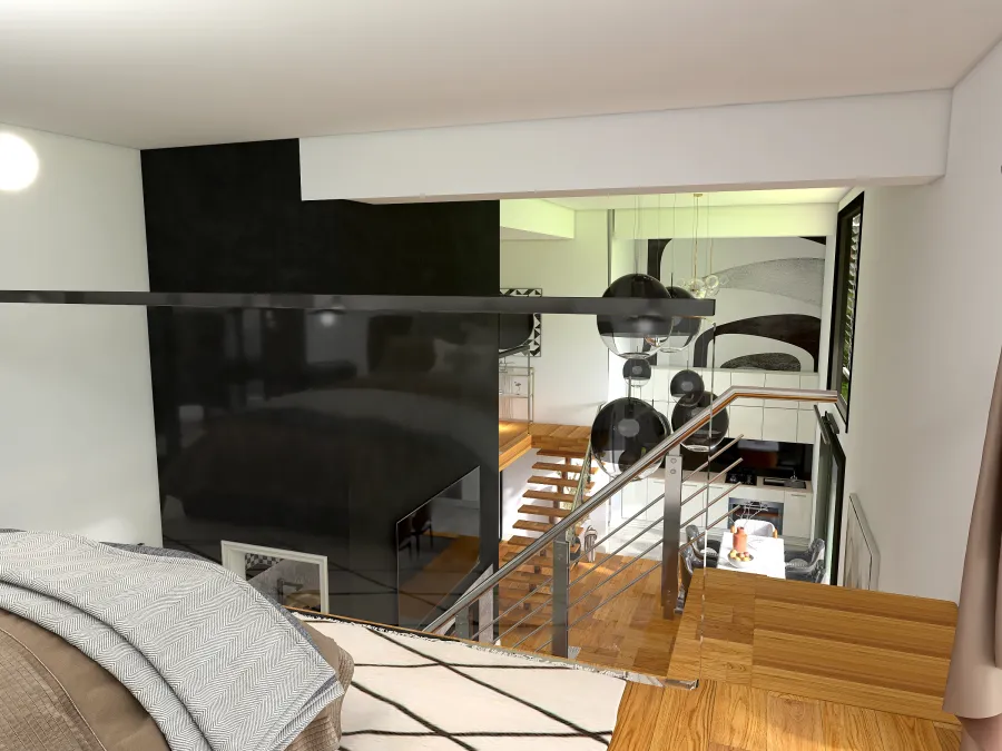 Contemporary StyleOther Loft BVR ColorScemeOther Beige Black WarmTones 3d design renderings