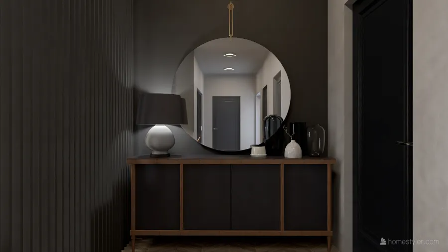 kitchen/living room/laundry 3d design renderings