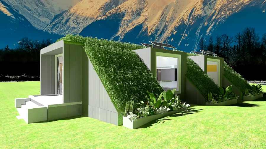 Eco House 3d design renderings