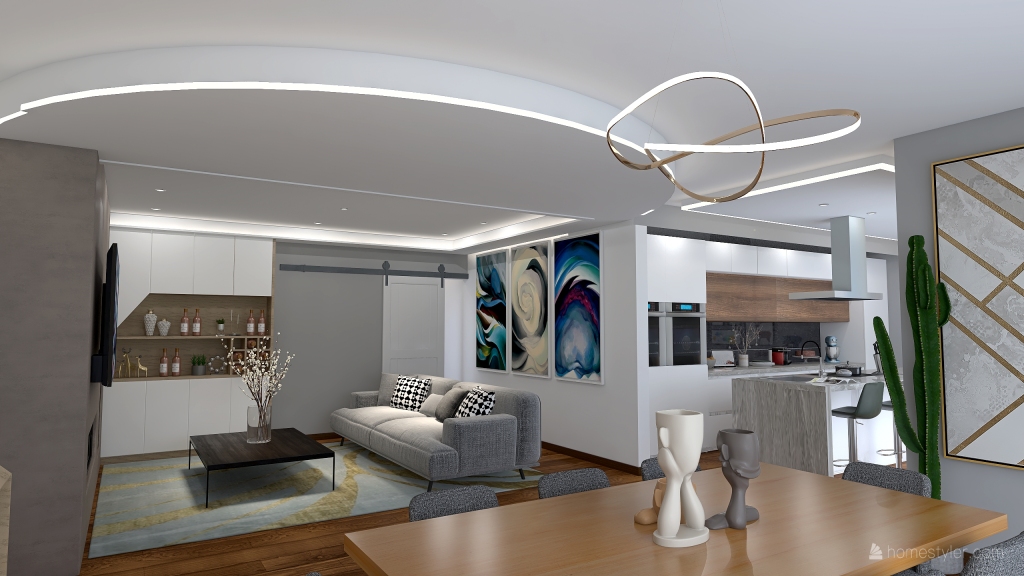 Appartamento Sole 3d design renderings