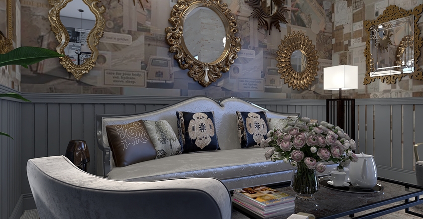 Pippa's Place. Café at the coast. Interior Design Render