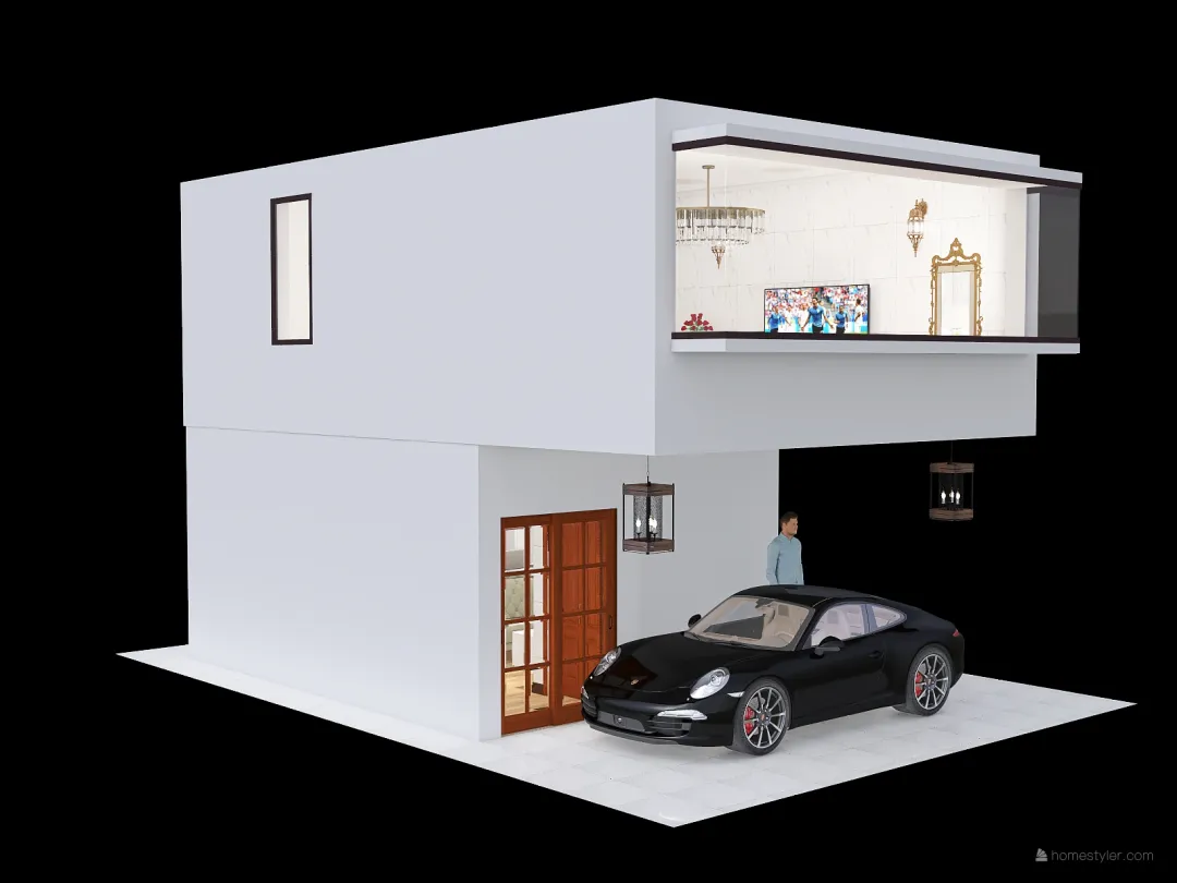 mini hotel 3 3d design renderings