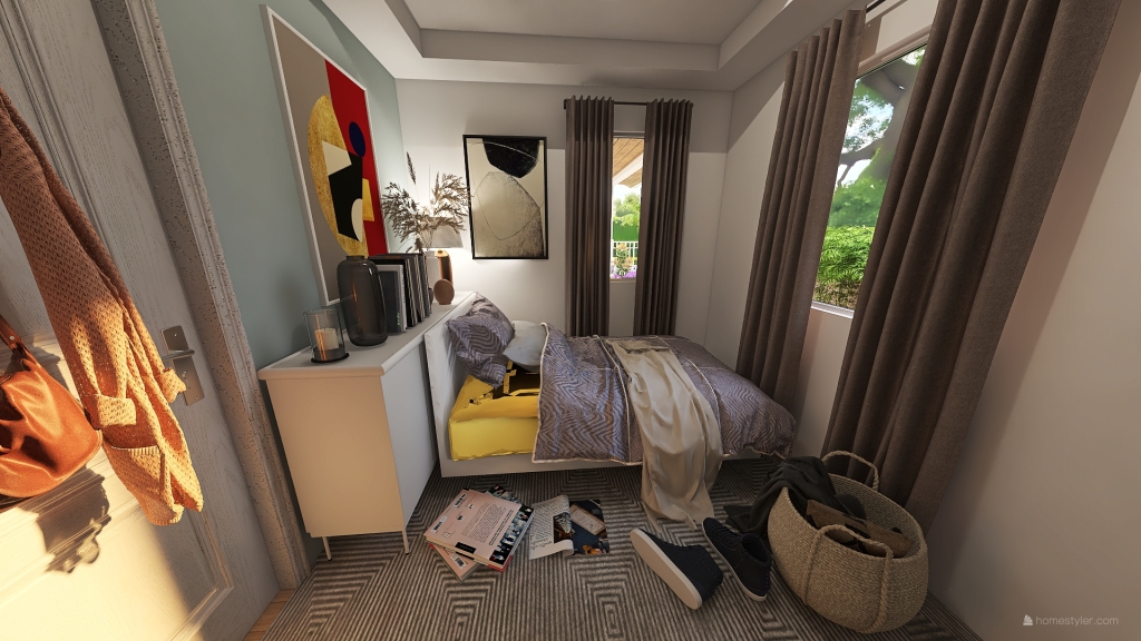 StyleOther Mediterranean WarmTones Bedroom1 3d design renderings