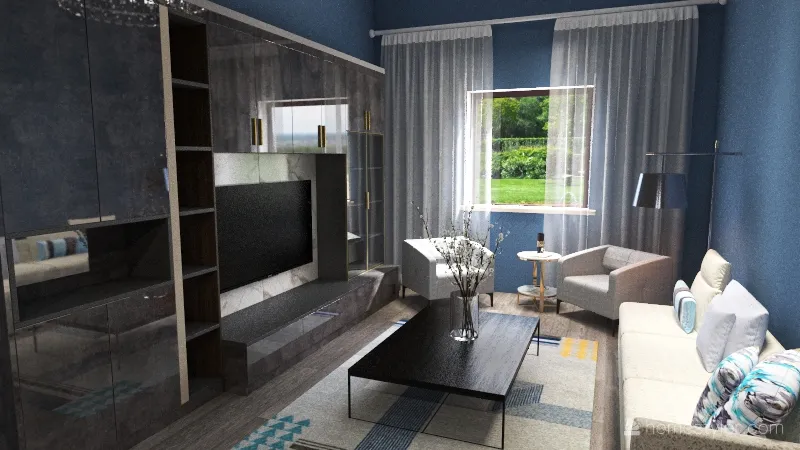 living roome 1 3d design renderings
