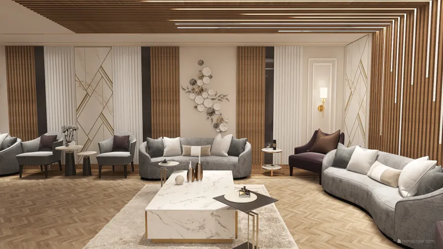 lounge 3d design renderings