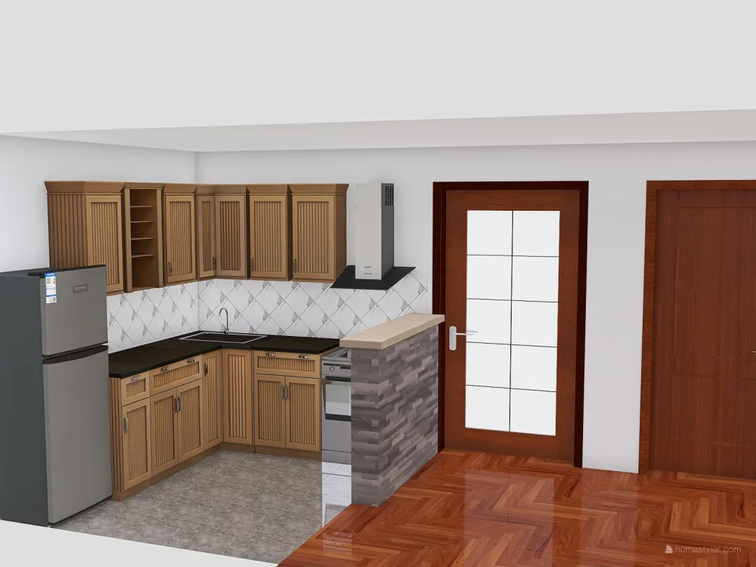kuhinja 3d design renderings
