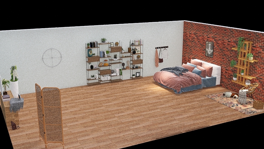 Modern Boho Bedroom 3d design picture 63.69