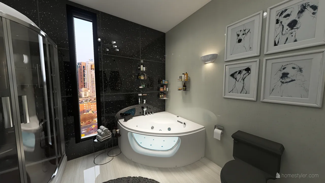 MasterBathroom 3d design renderings