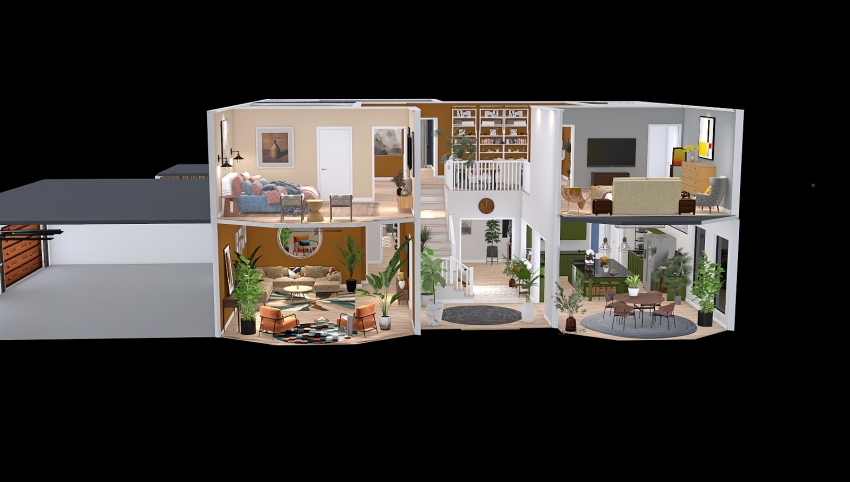 Modern Classic Family Home 3d design picture 504.45