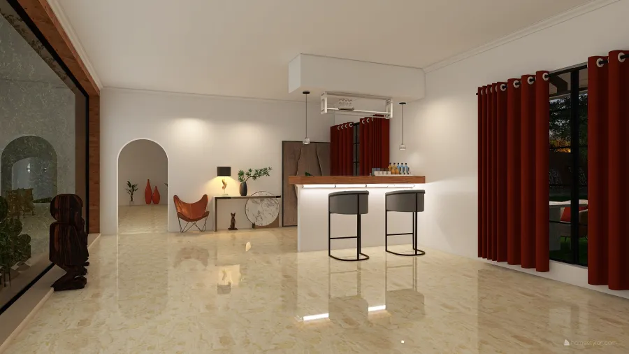 Luxury & natural etnic 3d design renderings