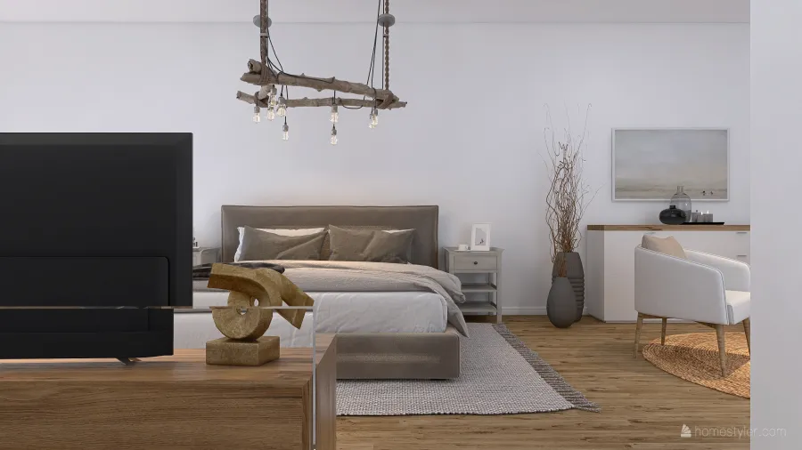 Scandinavian StyleOther Cozy Loft ColorScemeOther WoodTones ColdTones 3d design renderings