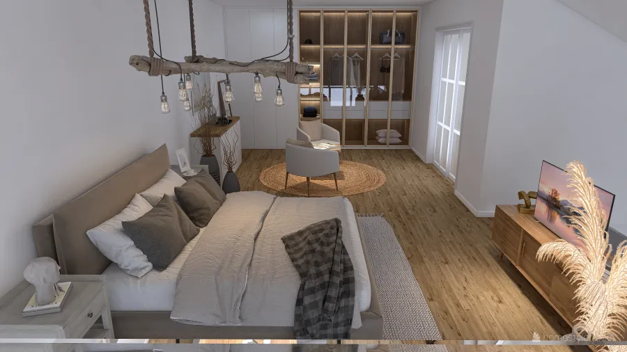 Scandinavian StyleOther Cozy Loft ColorScemeOther WoodTones ColdTones 3d design renderings