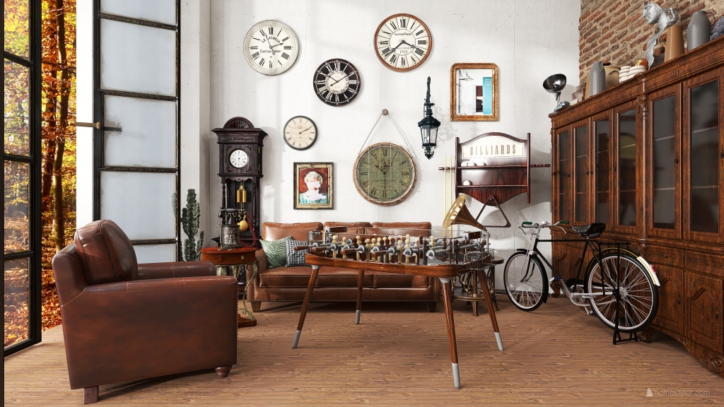 Traditional StyleOther Industrial Retro Dreams Model Collection Beige ColorScemeOther Orange EarthyTones 3d design renderings