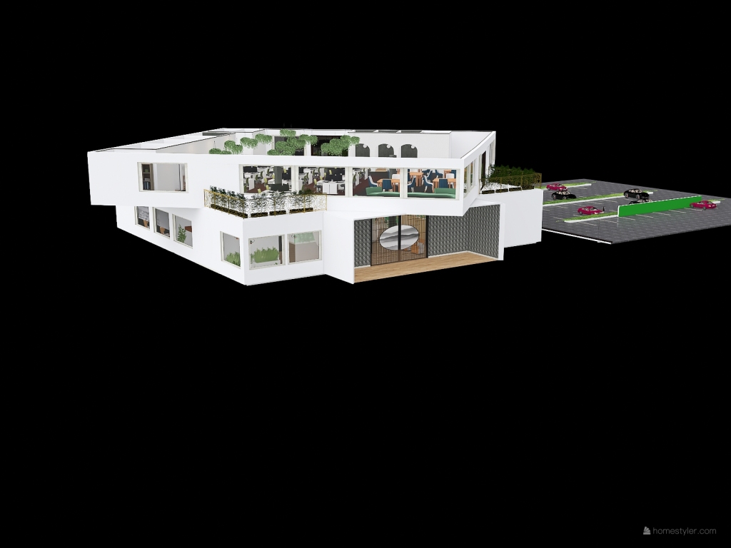 CIBSE OFFICE 3d design renderings