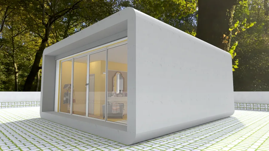 Backyard Office Pod 3d design renderings