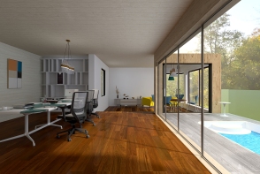 Small architectural studio, office design Design Rendering