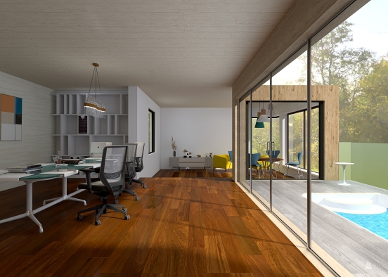 Small architectural studio, office design Design Rendering