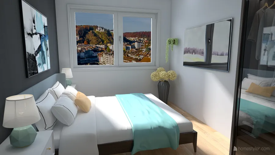 ložnice 3d design renderings