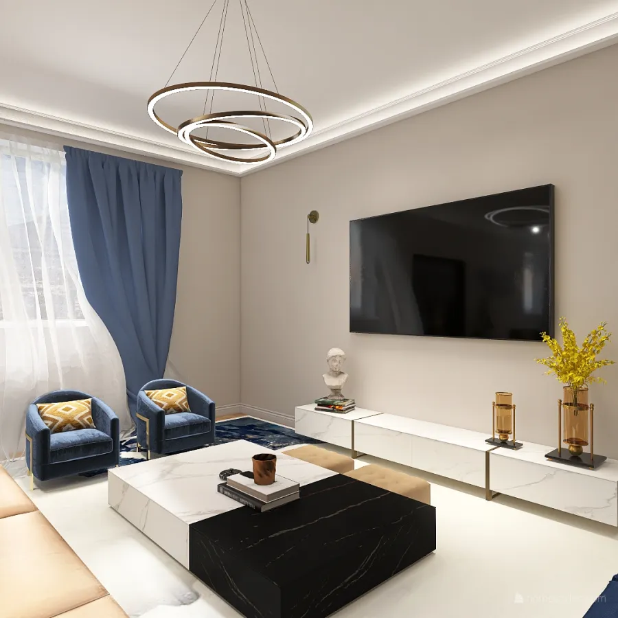 Italian Apartment 3d design renderings