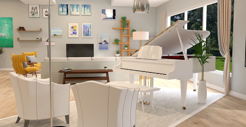 "Summer Breeze" Interior Design Render