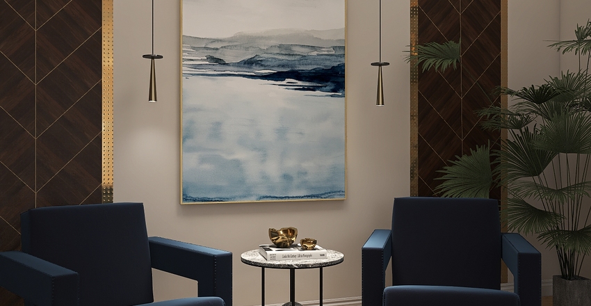 Italian Apartment Interior Design Render
