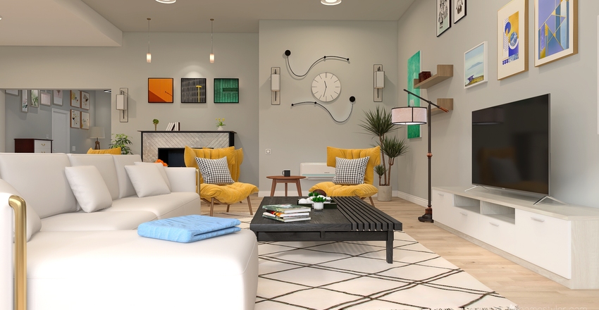 "Summer Breeze" Interior Design Render