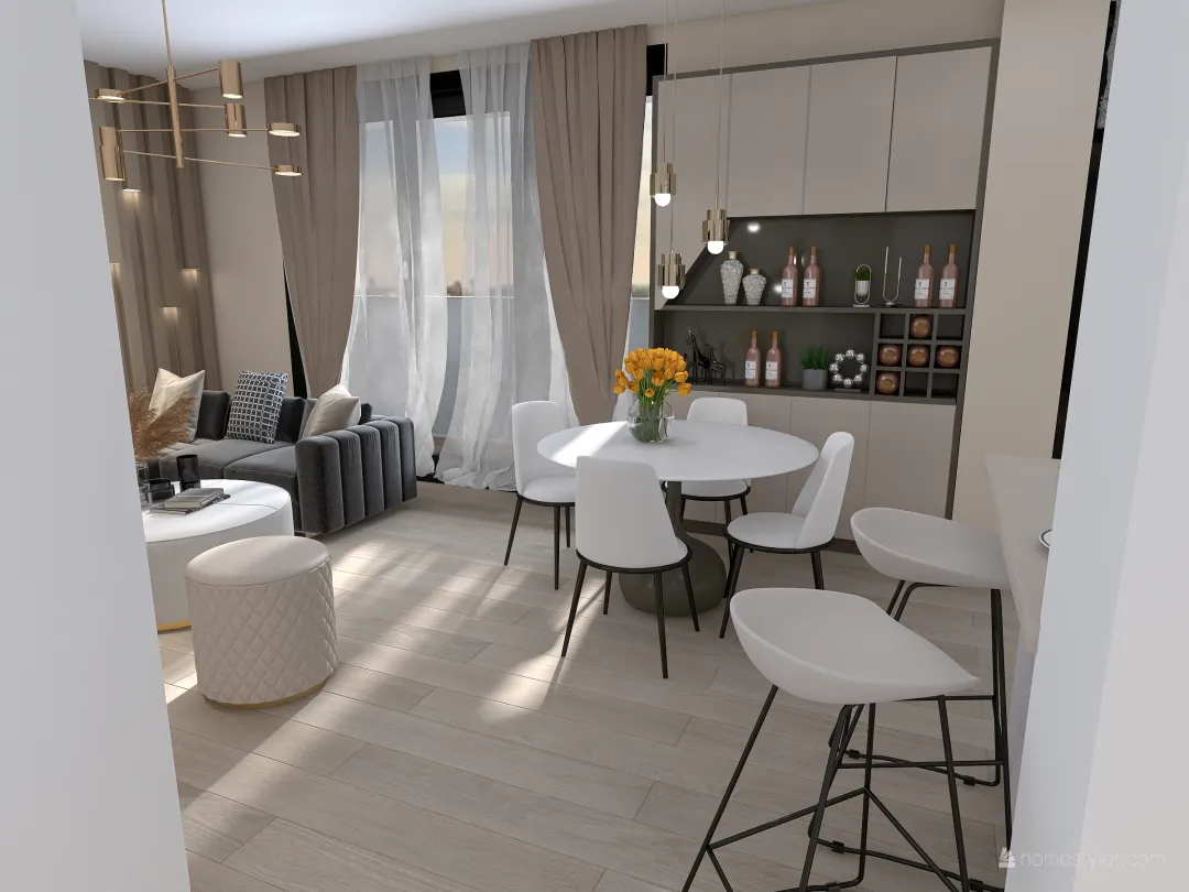 Modern loft 3d design renderings