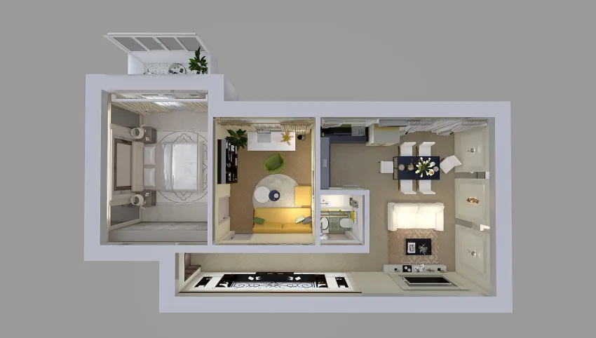 Neo classic apartment 3d design picture 84.66