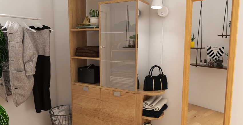 Container Home Interior Design Render