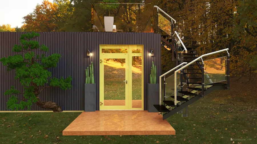 Container Home 3d design renderings