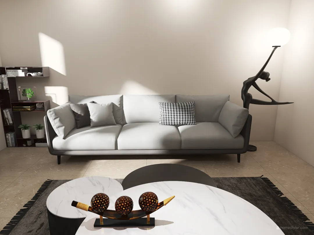 Relaxing living room. 3d design renderings