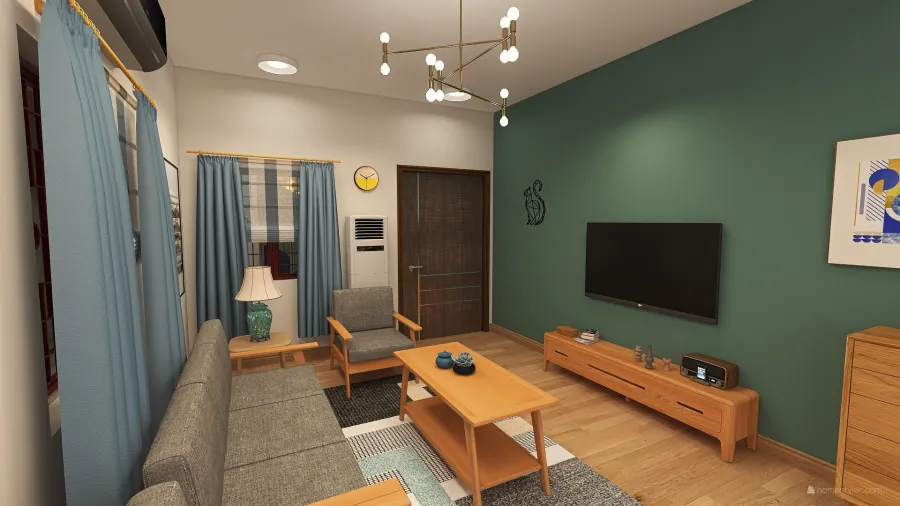 GF Living Room 3d design renderings