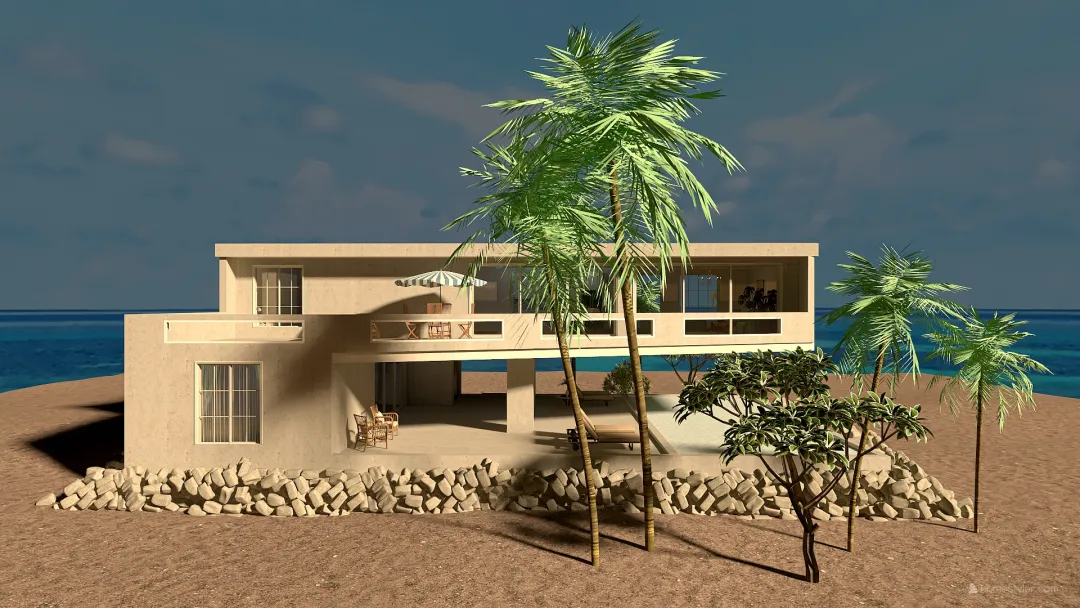 StyleOther Mediterranean Beach House EarthyTones ColorScemeOther 3d design renderings