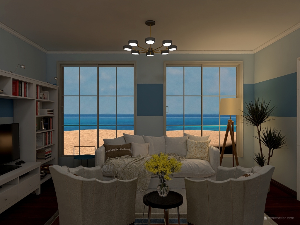 StyleOther Mediterranean EarthyTones ColorScemeOther Lounge 3d design renderings
