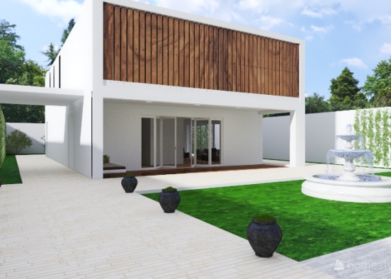 2 story house (white edit) Design Rendering